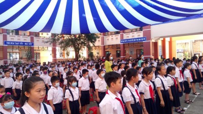 Trường Tiểu học Hiệp Thành: Khai giảng năm học mới nhanh gọn, an toàn
