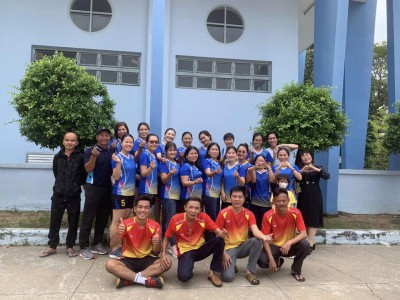 Trường tiểu học Hiệp Thành tham gia giải bóng chuyền nam, nữ công nhân viên chức, lao động Khối trường học thành phố Thủ Dầu Một năm 2022