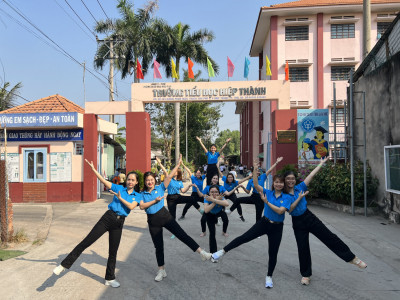 Trường tiểu học Hiệp Thành tham gia thi dân vũ "Vang mãi khúc ca Công đoàn Việt Nam"