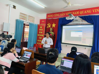 Trường tiểu học Hiệp Thành tập huấn xây dựng và lưu trữ học liệu  số elearning